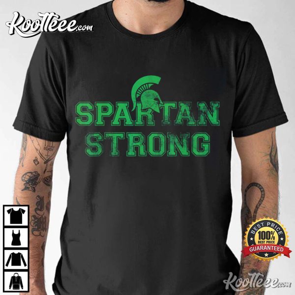 Retro Michigan State Spartans Strong Community T-Shirt