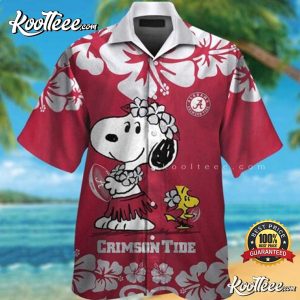 Alabama Crimson Tide And Snoopy Hawaiian Shirt