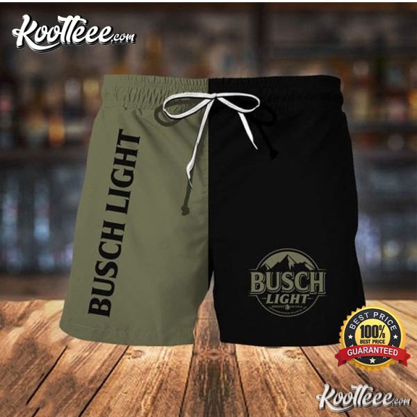 Beer Lover Busch Light Hawaiian Shorts