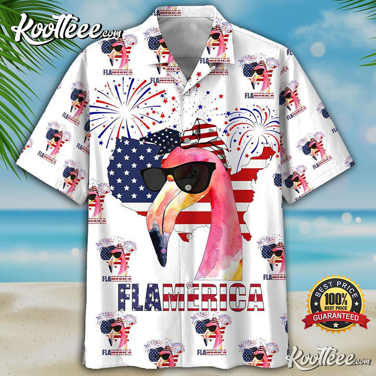 Flamingo Pattern Summer Vibes Hawaiian Shirt