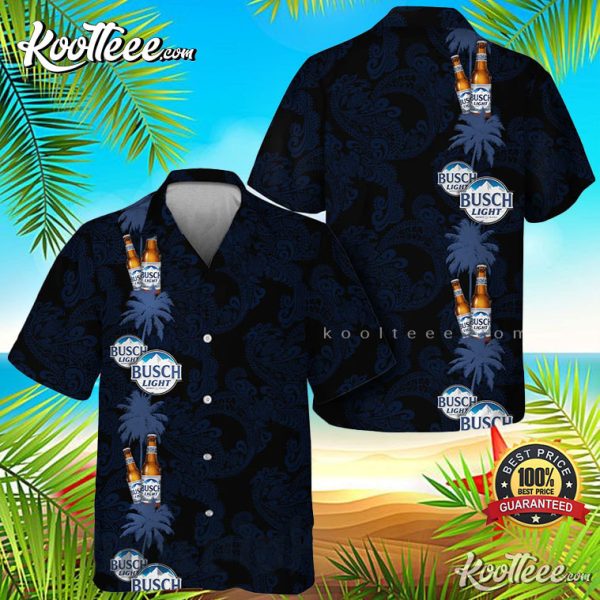 Tropical Palm Mandala Busch Light Hawaiian Shirt