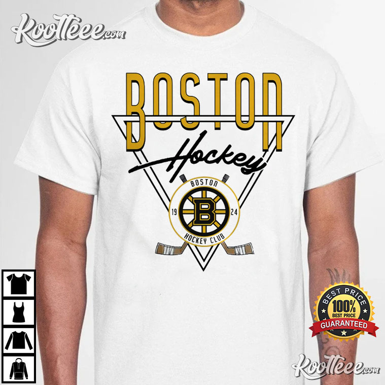 Boston Bruins Vintage T-shirt Boston Bruins Hockey Unisex Black T-shirt  S-3XL