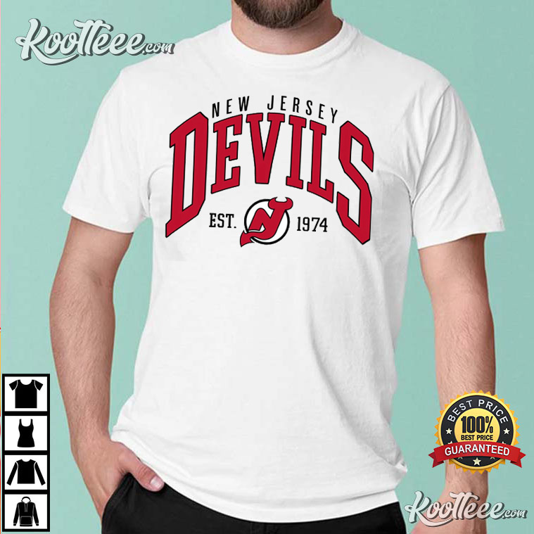 Vintage New Jersey Devils Sweatshirt, NJ Hockey Shirt Gift For Men