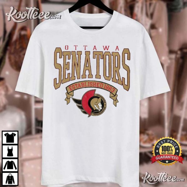 Ottawa Senators Vintage College Hockey Fan T-Shirt