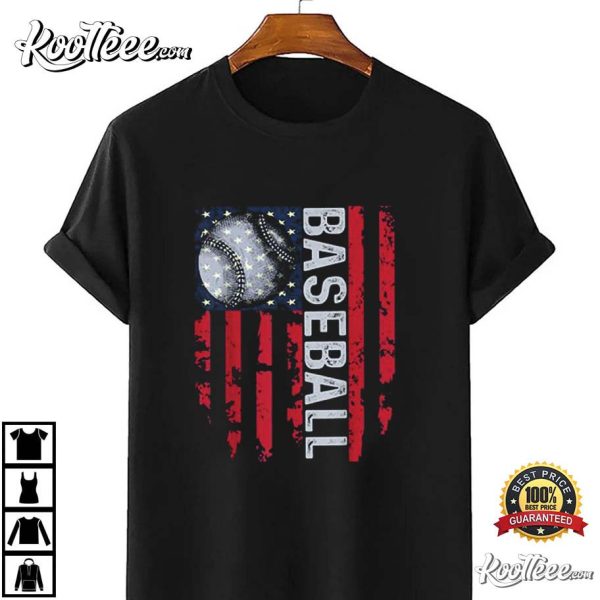 USA Flag Vintage Baseball Best T-Shirt