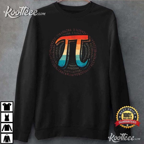 Vintage Pi Day Funny Mathematic Math for Teachers Kids T-Shirt