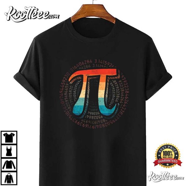 Vintage Pi Day Funny Mathematic Math for Teachers Kids T-Shirt