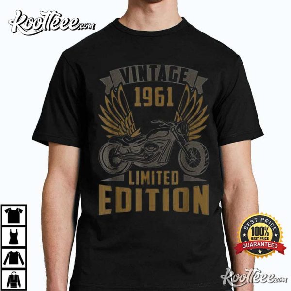 Motorcyclist Birthday Motorcycle Bikers Are Born In 1961 T-Shirt