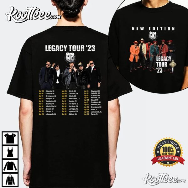 New Edition Band Legacy Tour 2023 T-Shirt