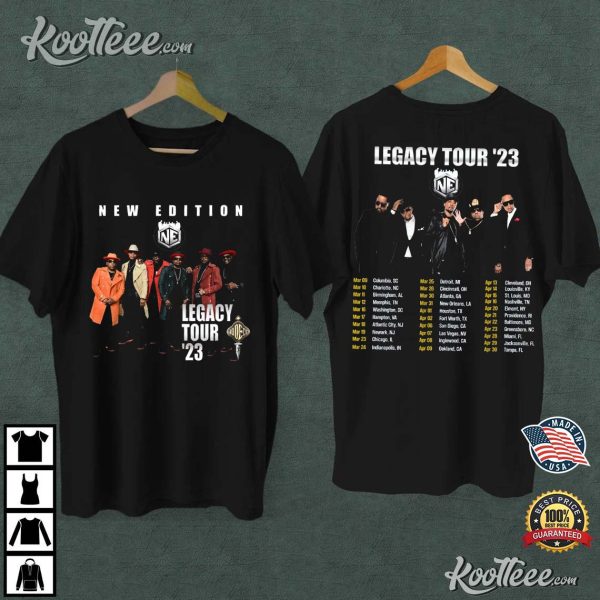 New Edition Band Legacy Tour 2023 T-Shirt