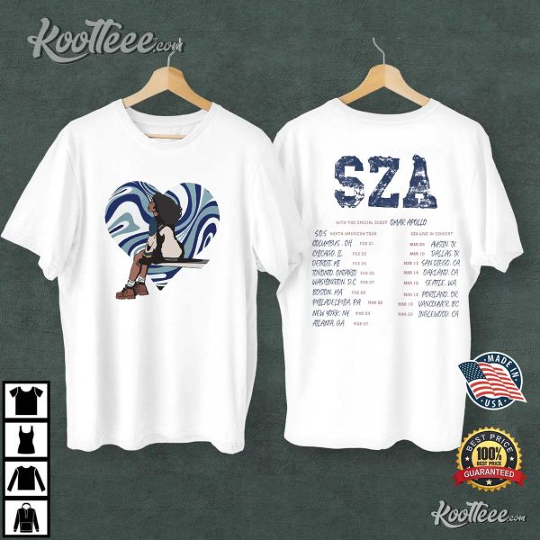 SZA North America Tour 2023 S.O.S Album T-Shirt