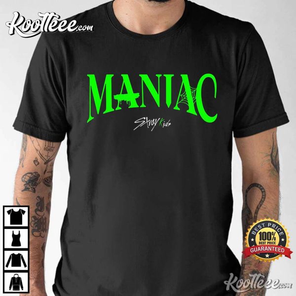 Maniac Stray Kids 2nd World Tour 2023 Kpop Merch T-Shirt