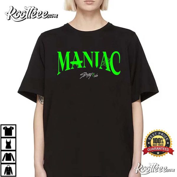 Maniac Stray Kids 2nd World Tour 2023 Kpop Merch T-Shirt