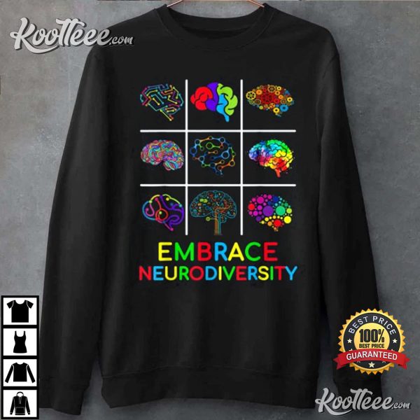 Embrace Neurodiversity Video Game Autism Awareness T-Shirt
