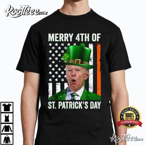 Funny 4th Of St Patrick’s Day Joe Biden Leprechaun Hat T-Shirt