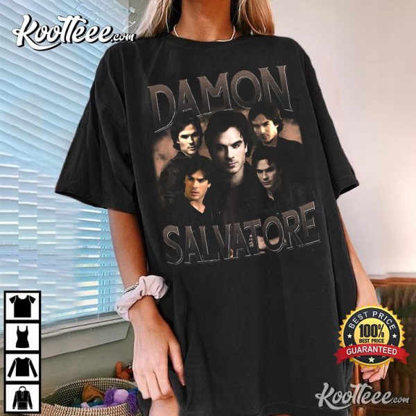 Damon Salvatore The Vampire Diaries Vintage T-Shirt