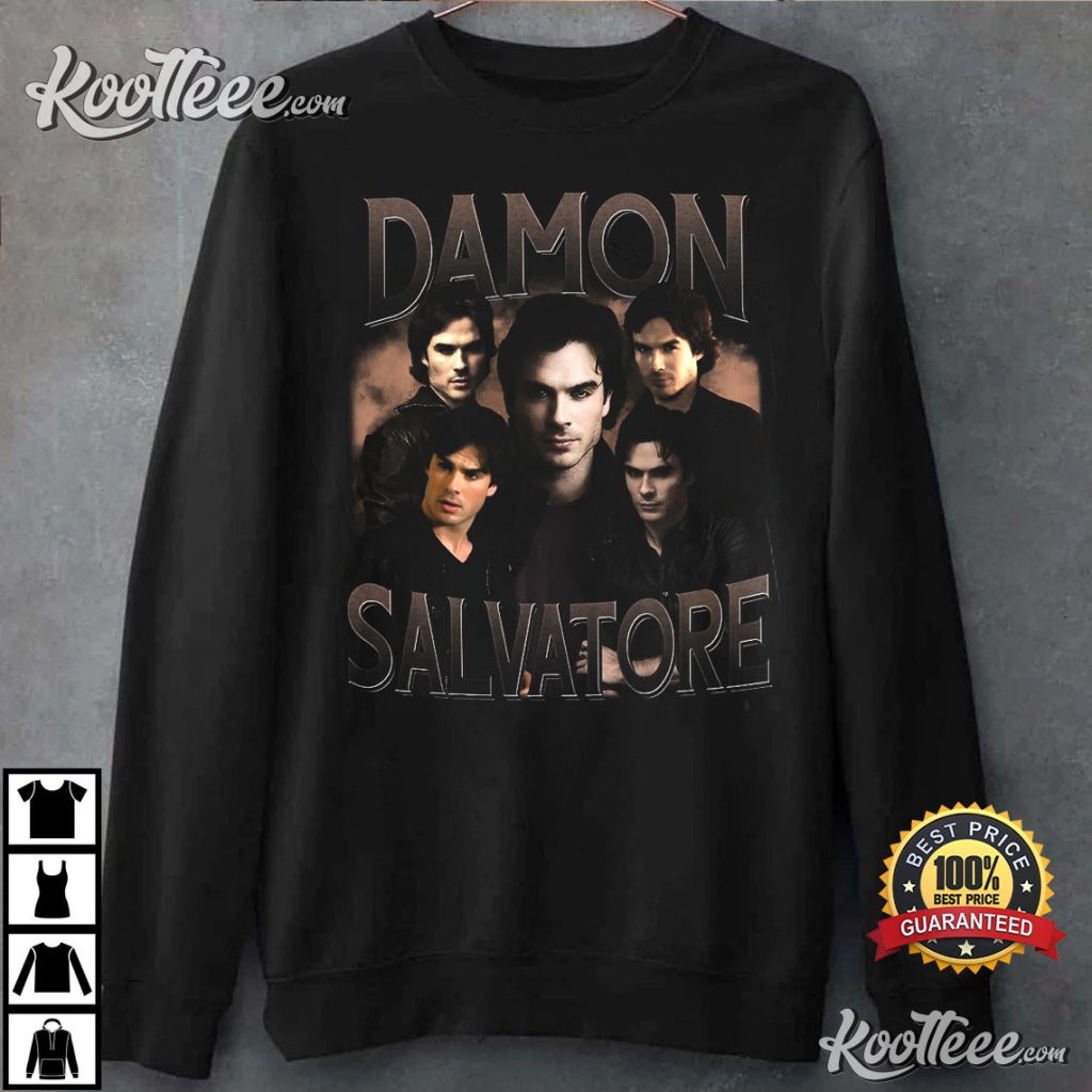 Damon Salvatore The Vampire Diaries Vintage T-Shirt