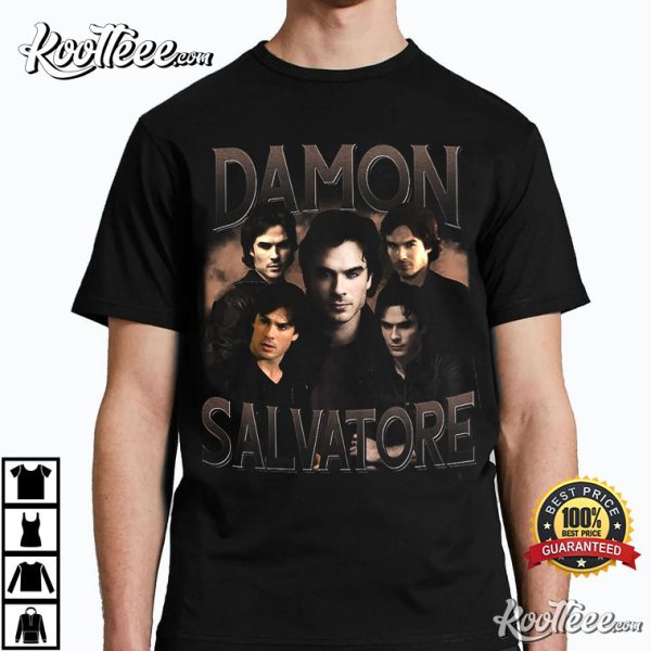 Damon Salvatore The Vampire Diaries Vintage T-Shirt