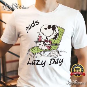 Dads Lazy Day Vacation Peanuts Father’s Day Gift T-Shirt