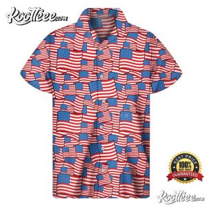 4th Of July Usa Flag Pattern Hawaiian Shirt