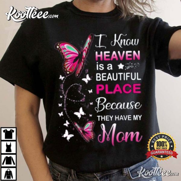 Mom Is My Guardian Angel In Heaven Memorial Day T-Shirt