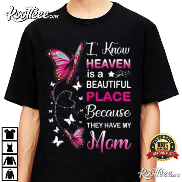 Mom Is My Guardian Angel In Heaven Memorial Day T-Shirt