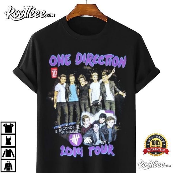 2014 One Direction And 5 Seconds Of Summer T-Shirt