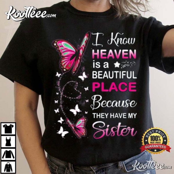 Sister Is My Guardian Angel In Heaven Memorial Day T-Shirt