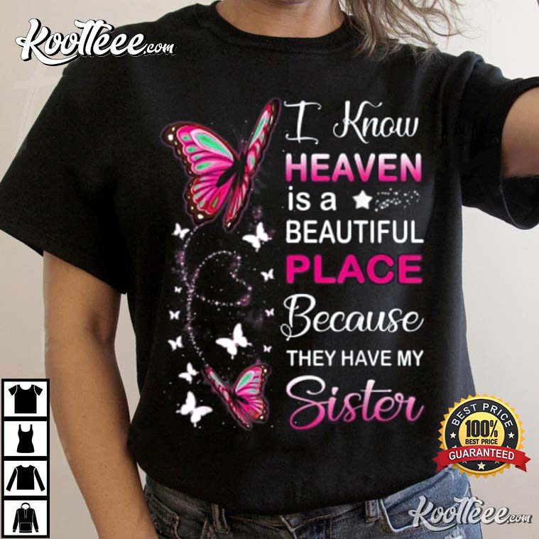 For My Mom In Heaven T-SHIRT Angel Mom Shirt, Mother Memorial Best Price US  Size