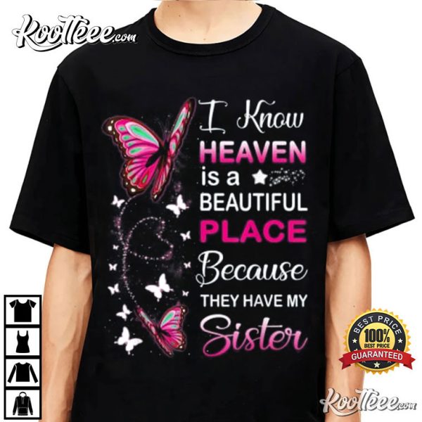 Sister Is My Guardian Angel In Heaven Memorial Day T-Shirt