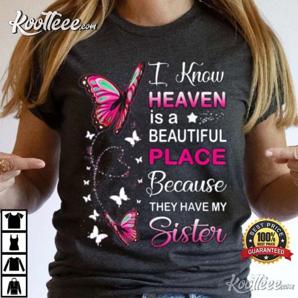 Sister Is My Guardian Angel In Heaven Memorial Day T-Shirt