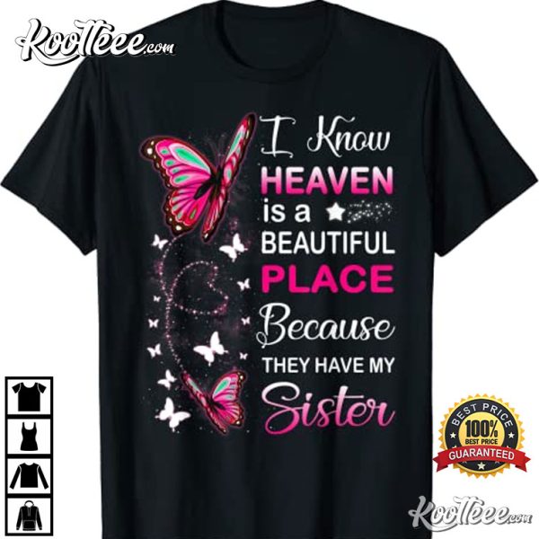 Sister Is My Guardian Angel In Heaven Memorial Day T-Shirt