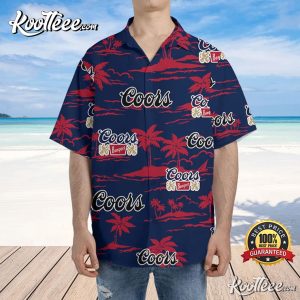 Coors Banquet Beach Pattern Aloha Hawaiian Shirt