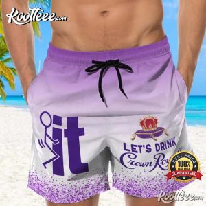 Crown Royal Beach Clothes Hawaiian Shorts