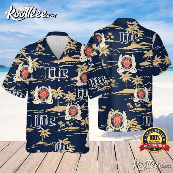 Summer Miller Lite Beach Pattern Hawaiian Shirt