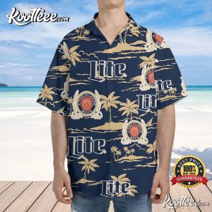 Summer Miller Lite Beach Pattern Hawaiian Shirt