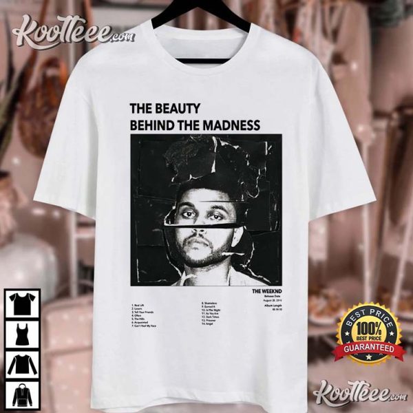 Beauty Behind The Madness The Weeknd Retro Album T-Shirt