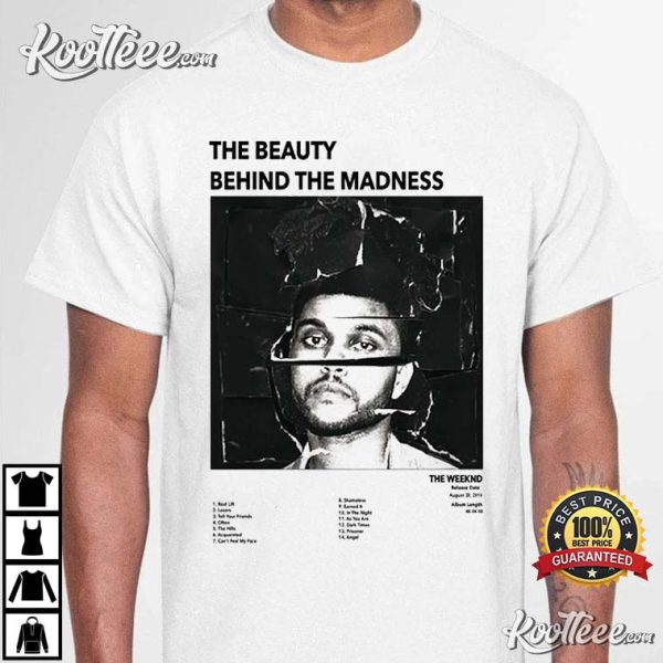 Beauty Behind The Madness The Weeknd Retro Album T-Shirt