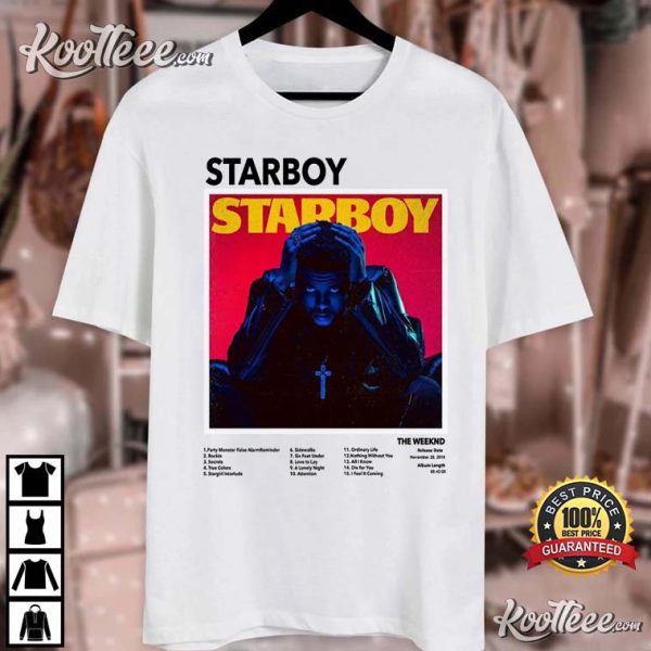 Starboy The Weeknd Retro Album T-Shirt