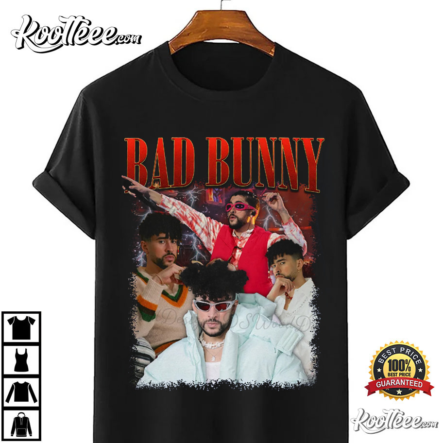 Bad Bunny World's Hottest Tour Merch Un Verano Sin Ti , Conejo Malo T-Shirt