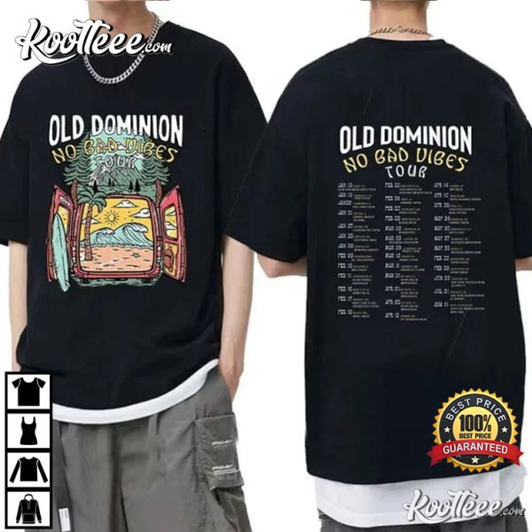 Old Dominion Band No Bad Vibes Tour 2023 T-Shirt