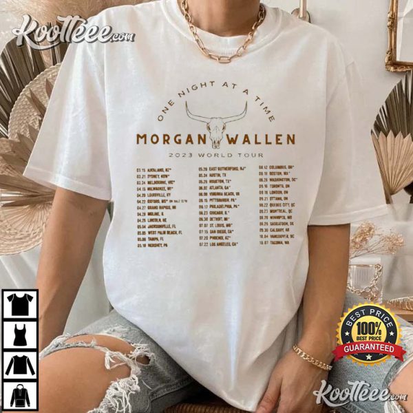 Morgan Wallen One Night At A Time World Tour T-Shirt