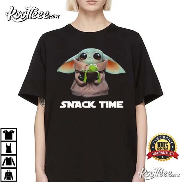 Baby Yoda Frog Snack Time T-Shirt