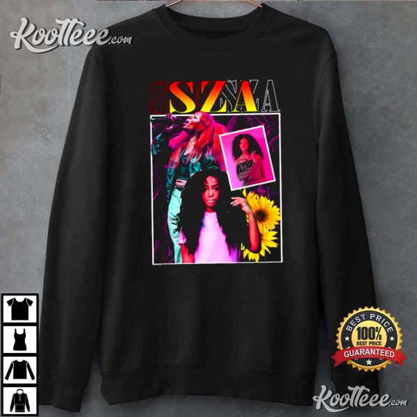 SZA 90s Rapgirl Portrait T-Shirt