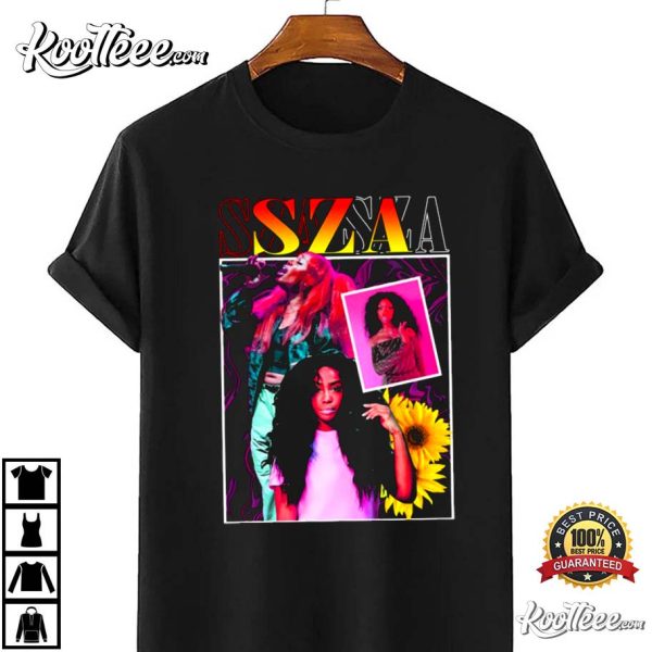 SZA 90s Rapgirl Portrait T-Shirt