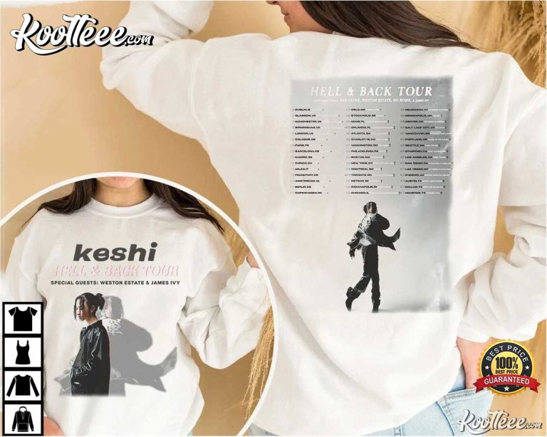 Keshi World Tour 2023 Hell Heaven Tour TShirt