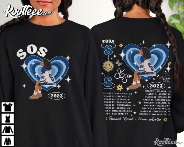 SZA SOS Full Tracklist Bill Kill Low Ghost At The Machine T-Shirt