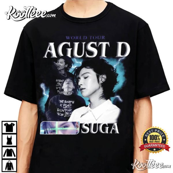 Retro Suga Agust D World Tour Gift for Army T-Shirt