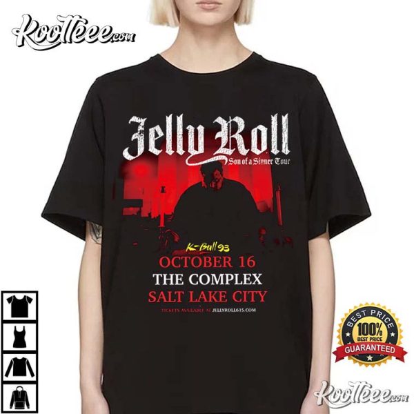 2022 Tour Roll Salt Lake City Jelly Roll T-Shirt