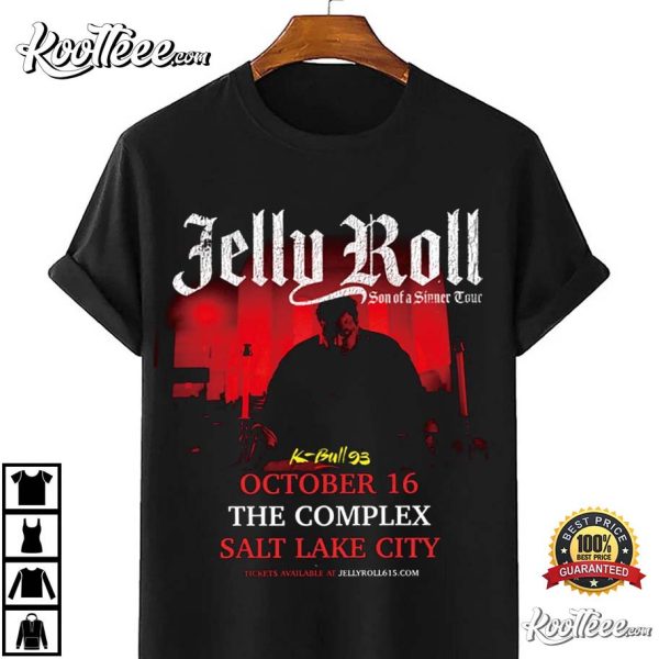 2022 Tour Roll Salt Lake City Jelly Roll T-Shirt